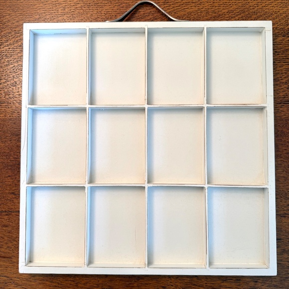 7Gypsies Antique Artist Printer's Tray, White - Picture 6 of 16